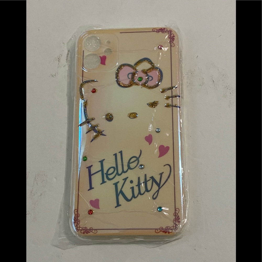 HELLO KITTY Metallic Beige IPhone 11 Silicone Case